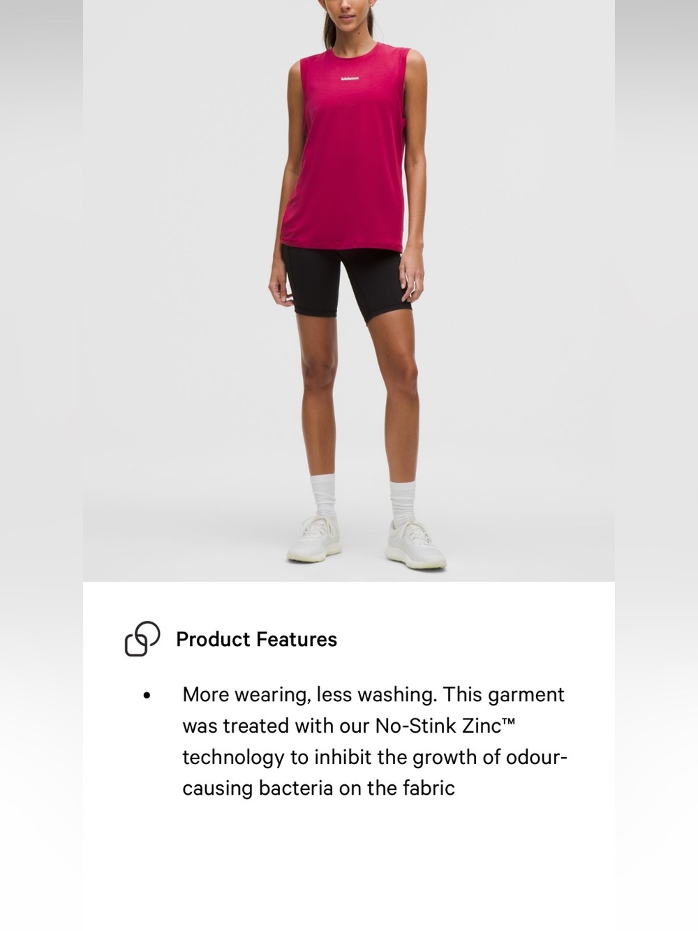 Lululemon Wordmark Muscle Tank Long. 8 - Picture 6 of 9